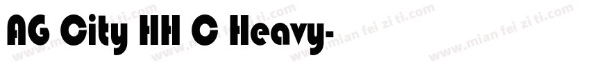 AG City HH C Heavy字体转换
